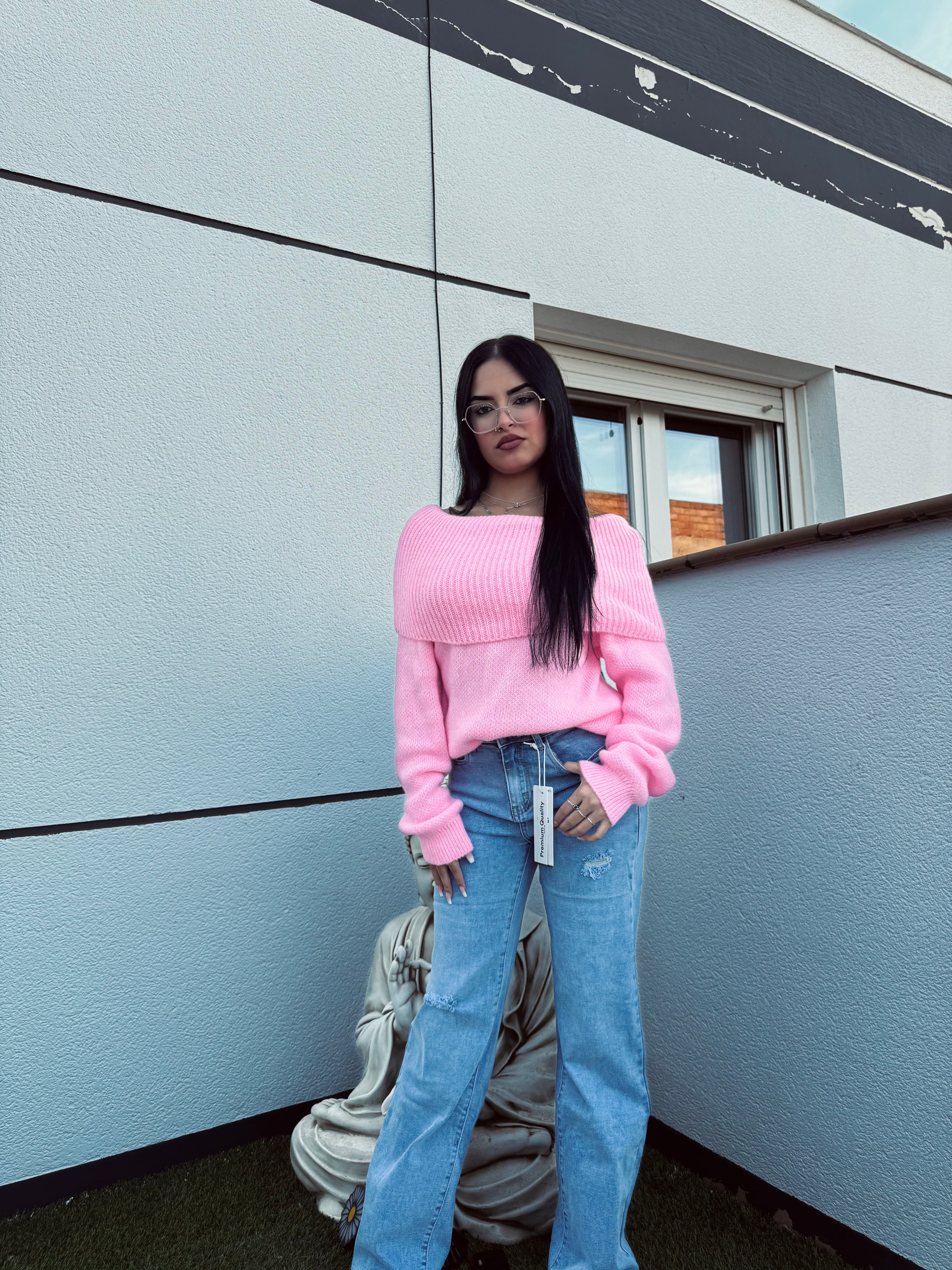 JERSEY CON ESCOTE BARDOT