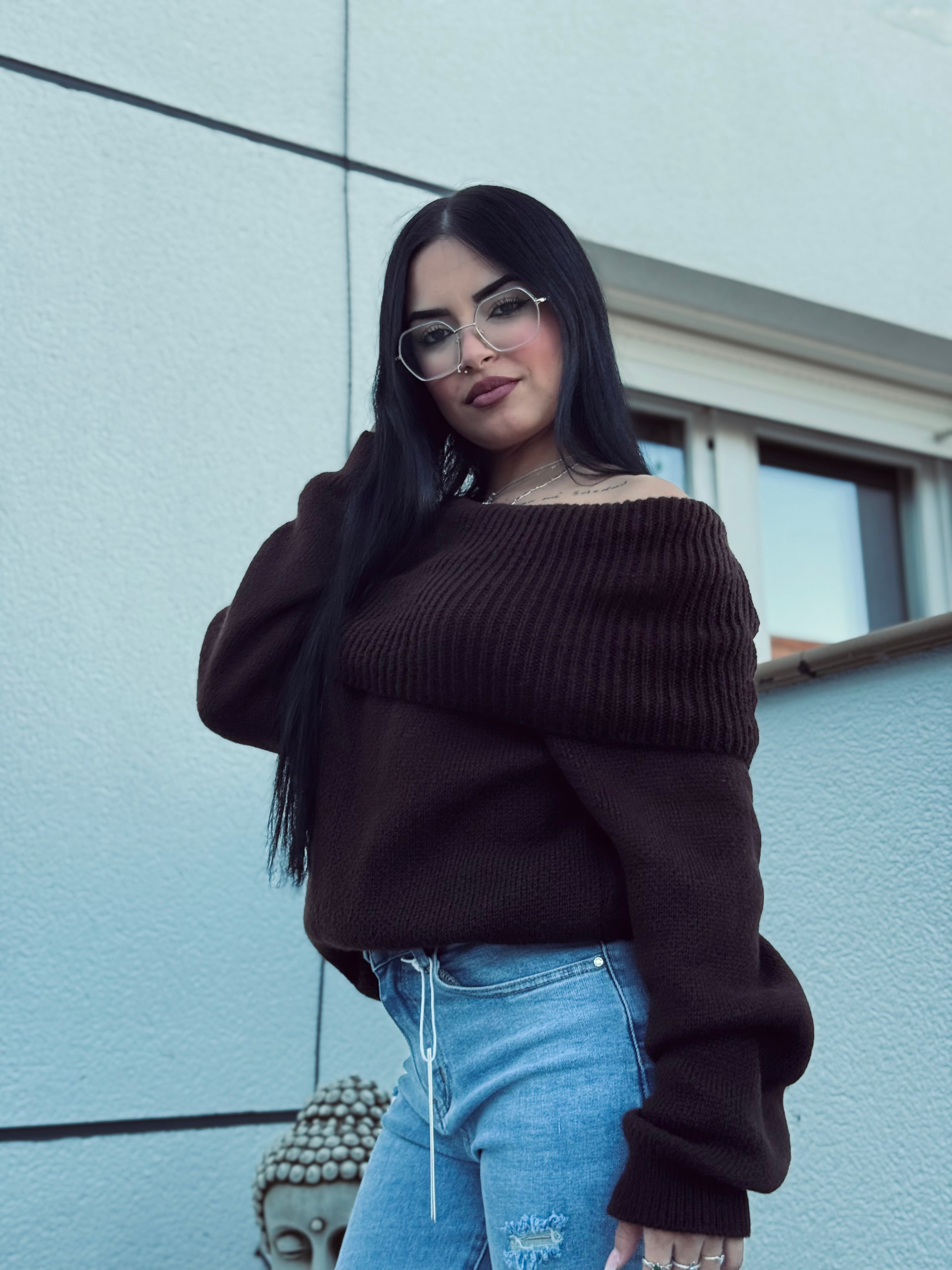 JERSEY CON ESCOTE BARDOT