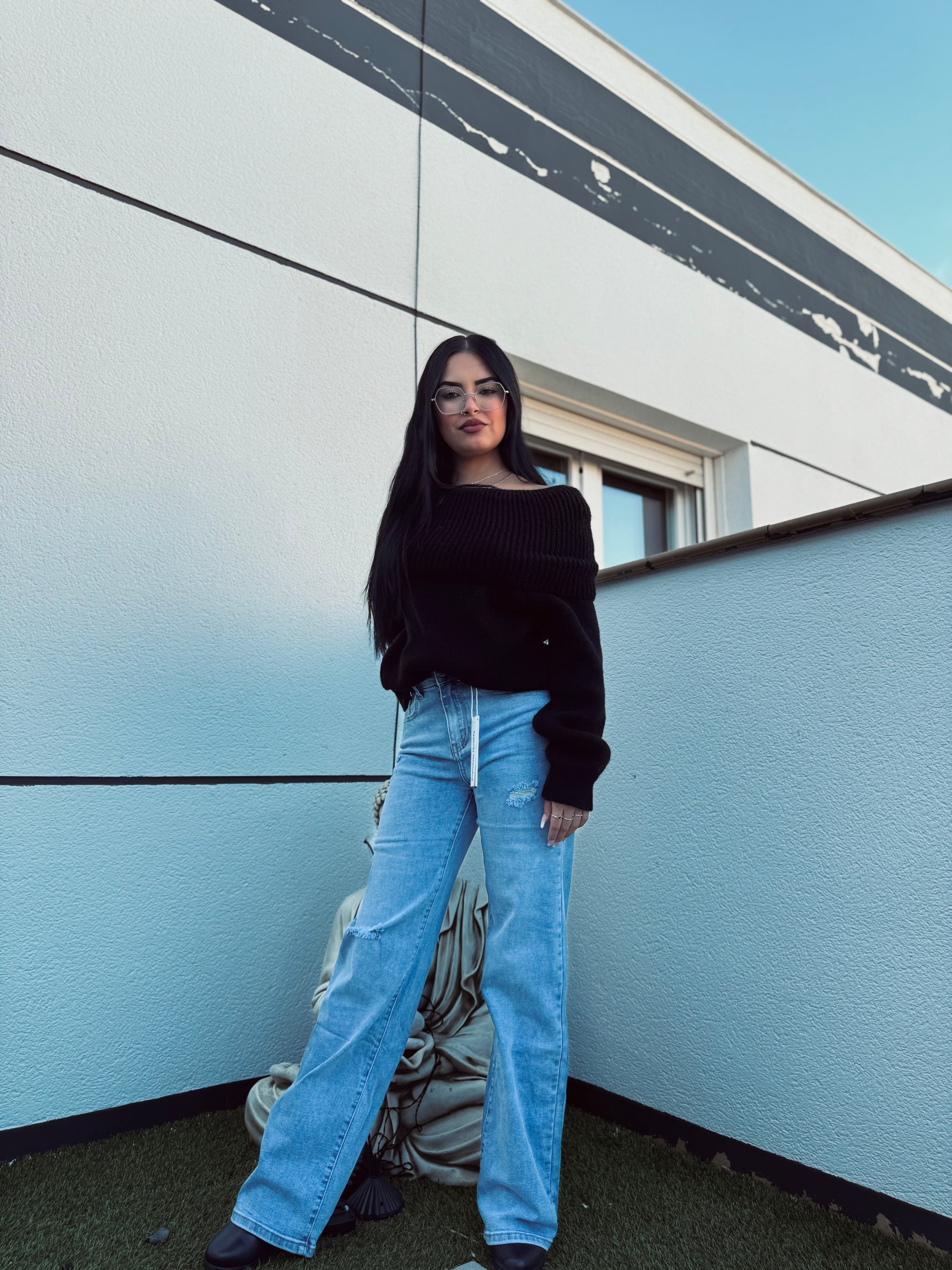 JERSEY CON ESCOTE BARDOT