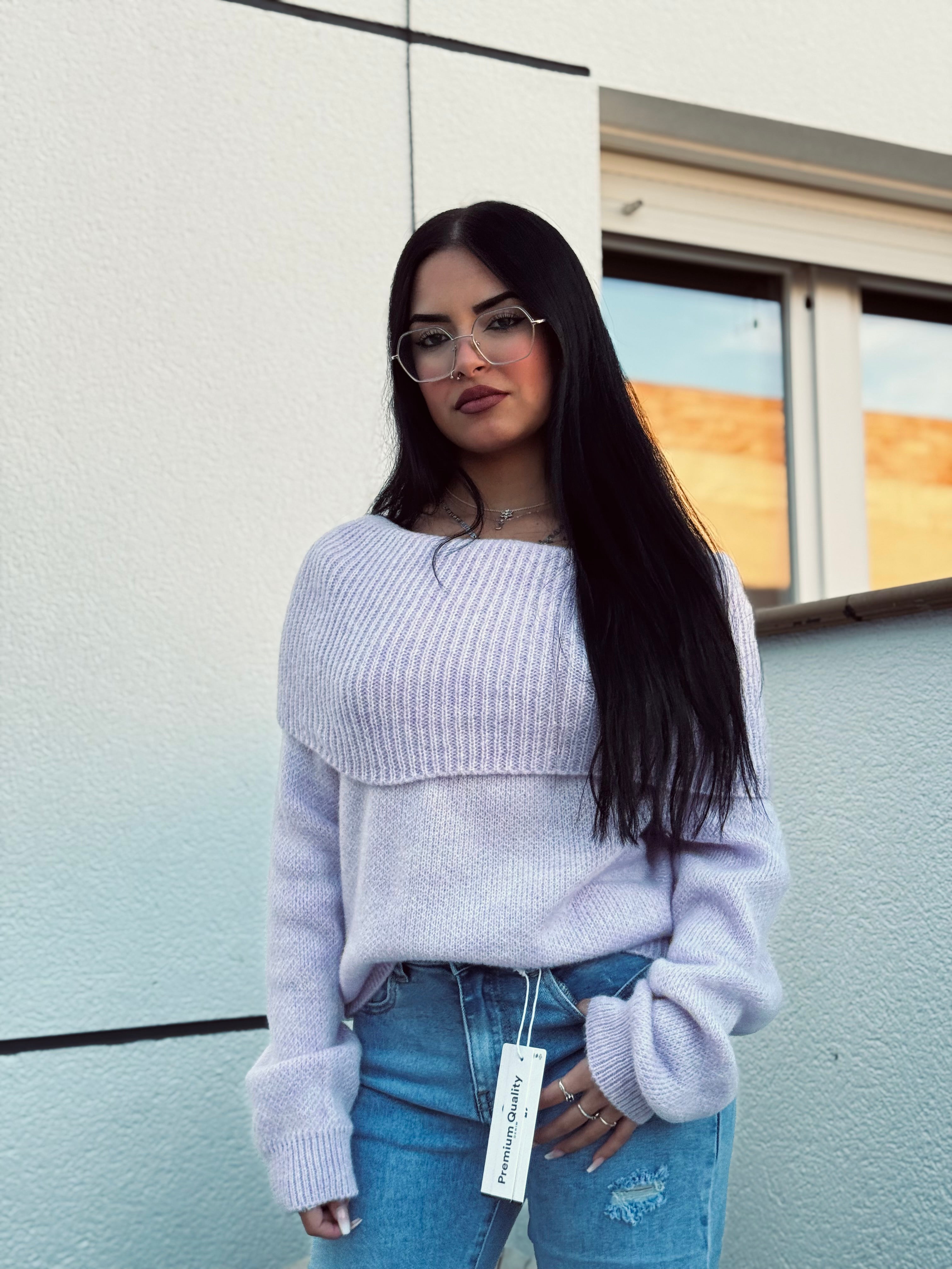 JERSEY CON ESCOTE BARDOT